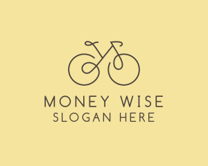 Yellow Bicycle Bike logo design