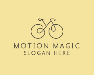 Yellow Bicycle Bike logo design