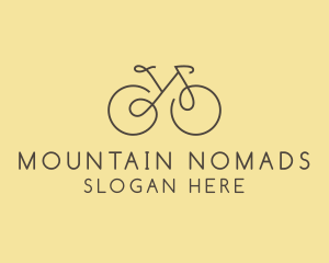 Yellow Bicycle Bike logo design