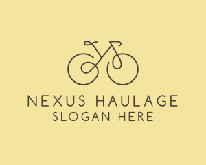 Yellow Bicycle Bike logo design