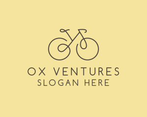 Yellow Bicycle Bike logo design