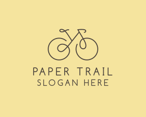 Yellow Bicycle Bike logo design