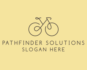 Yellow Bicycle Bike logo design