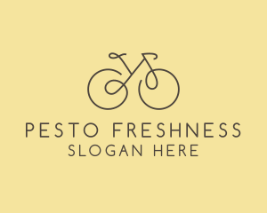 Yellow Bicycle Bike logo design