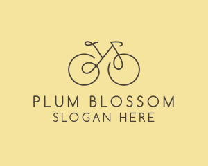 Yellow Bicycle Bike logo design