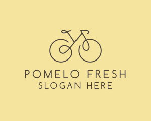 Yellow Bicycle Bike logo design