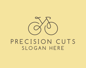 Yellow Bicycle Bike logo design