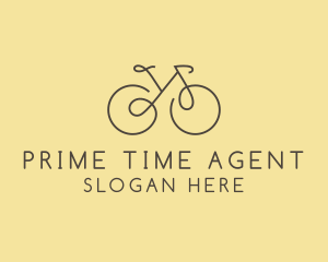 Yellow Bicycle Bike logo design