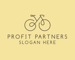 Yellow Bicycle Bike logo design