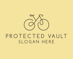 Yellow Bicycle Bike logo design