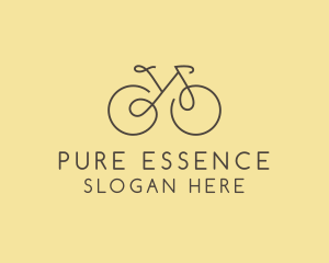 Yellow Bicycle Bike logo design