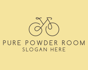 Yellow Bicycle Bike logo design