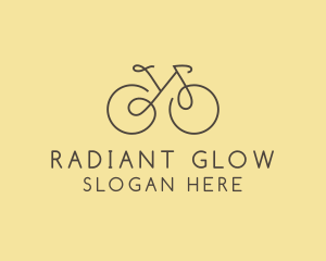 Yellow Bicycle Bike logo design