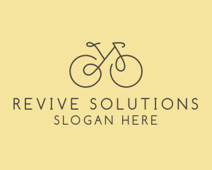 Yellow Bicycle Bike logo design