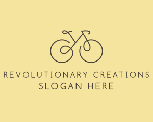 Yellow Bicycle Bike logo design