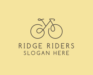 Yellow Bicycle Bike logo design