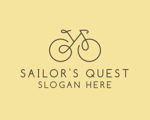 Yellow Bicycle Bike logo design