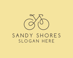 Yellow Bicycle Bike logo design