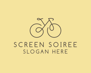 Yellow Bicycle Bike logo design