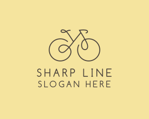 Yellow Bicycle Bike logo design