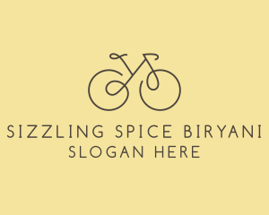 Yellow Bicycle Bike logo design