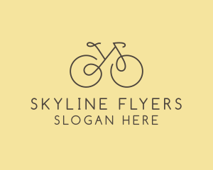 Yellow Bicycle Bike logo design