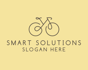 Yellow Bicycle Bike logo design