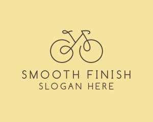 Yellow Bicycle Bike logo design