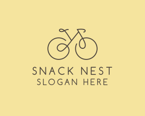 Yellow Bicycle Bike logo design