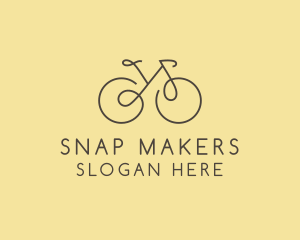 Yellow Bicycle Bike logo design