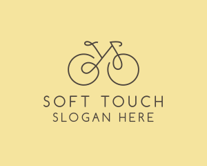 Yellow Bicycle Bike logo design