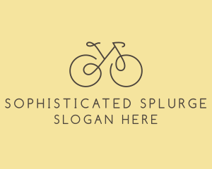 Yellow Bicycle Bike logo design