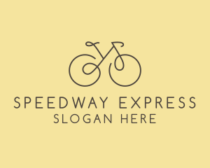 Yellow Bicycle Bike logo design