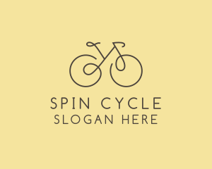 Yellow Bicycle Bike logo design