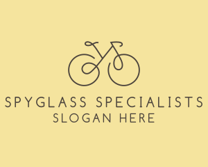 Yellow Bicycle Bike logo design