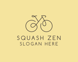 Yellow Bicycle Bike logo design