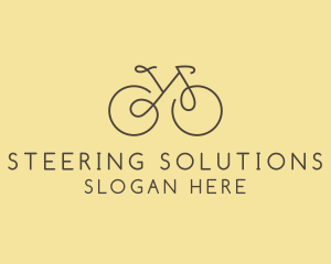 Yellow Bicycle Bike logo design