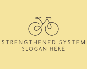 Yellow Bicycle Bike logo design