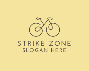 Yellow Bicycle Bike logo design