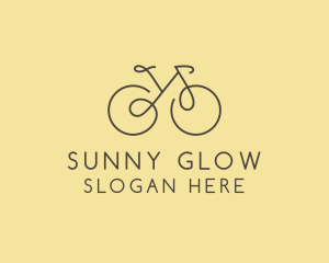 Yellow Bicycle Bike logo design