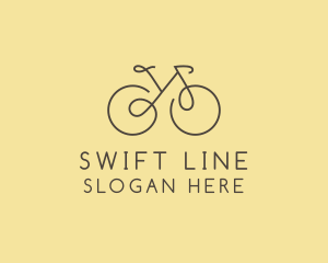 Yellow Bicycle Bike logo design