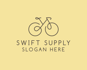 Yellow Bicycle Bike logo design