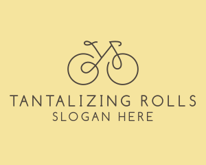 Yellow Bicycle Bike logo design