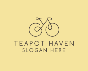 Yellow Bicycle Bike logo design