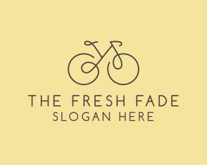 Yellow Bicycle Bike logo design