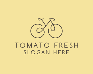 Yellow Bicycle Bike logo design