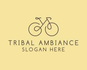 Yellow Bicycle Bike logo design