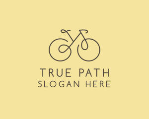 Yellow Bicycle Bike logo design