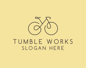 Yellow Bicycle Bike logo design