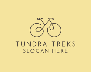 Yellow Bicycle Bike logo design